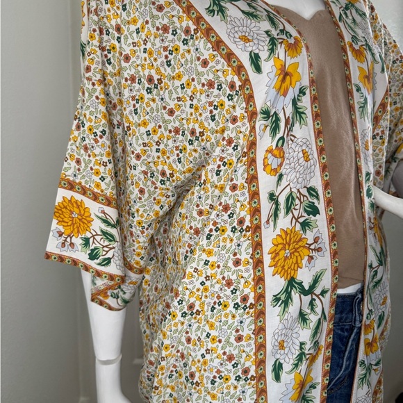 Unbranded Kimono Cardigan Long Women Floral Print Boho Robe. #234 - Picture 5 of 10